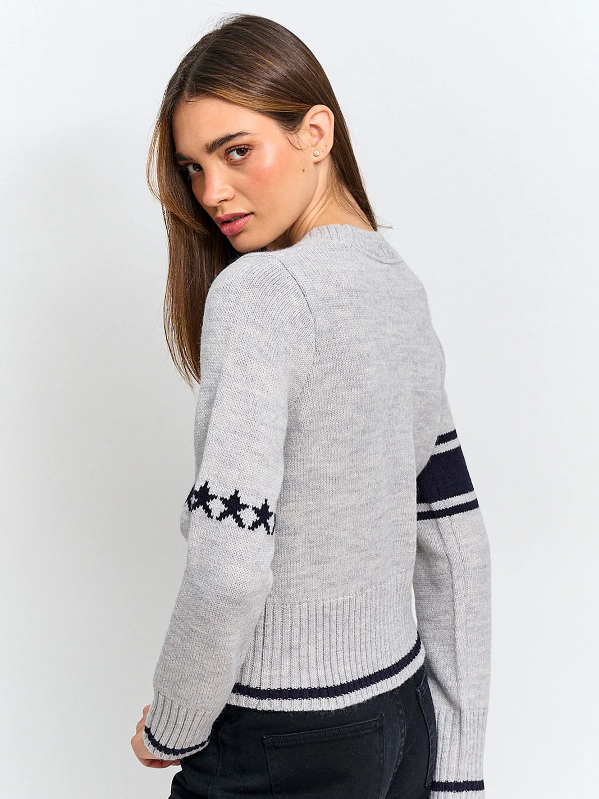 SWEATER MUJER INDEX MANGA LARGA NÚMERO - 2
