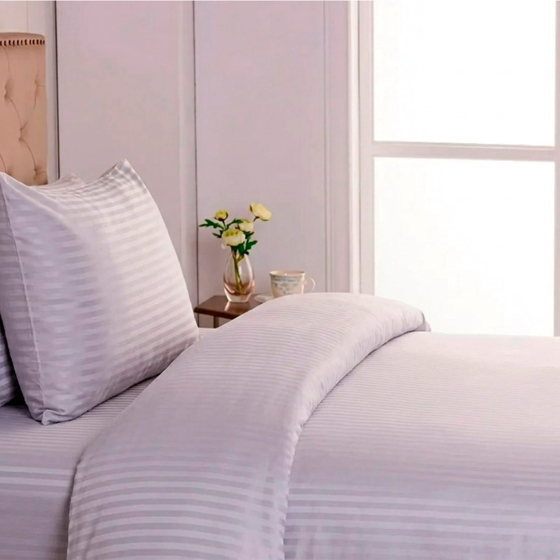 CUBREPLUMÓN RIPLEY HOME JACQUARD STRIPES KING GRIS - 2