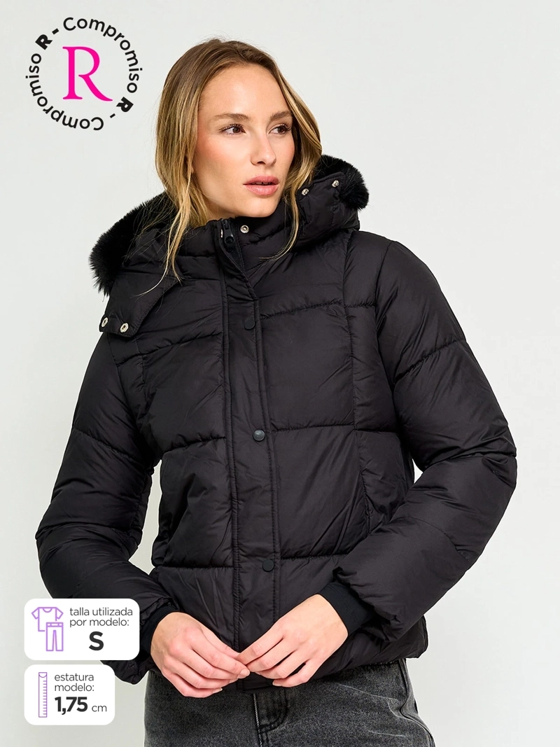 PARKA MUJER INDEX PUFFA CORTA PELOS - 1