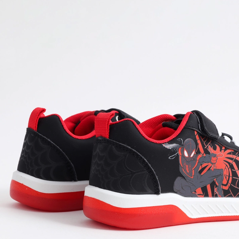 ZAPATILLAS NIÑO SPIDERMAN NEGRO - 4