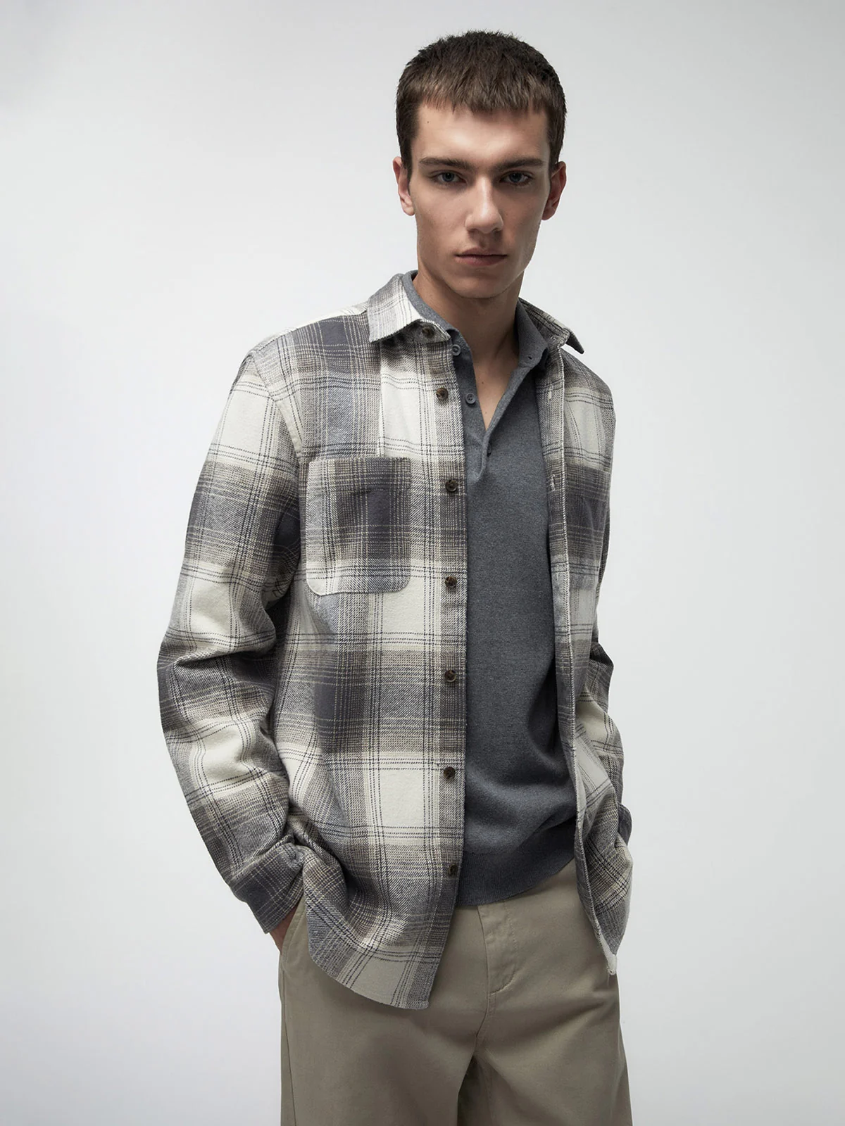 CAMISA MANGA CORTA HOMBRE SFERA - 1