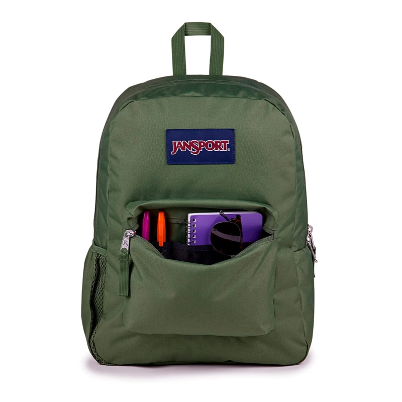 MOCHILA JANSPORT CROSS TOWN VERDE - 4