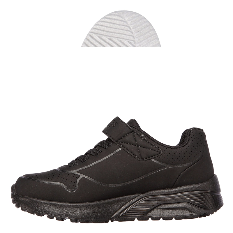 ZAPATILLAS UNISEX SKECHERS ESCOLARES NEGRO UNO LITE - 3
