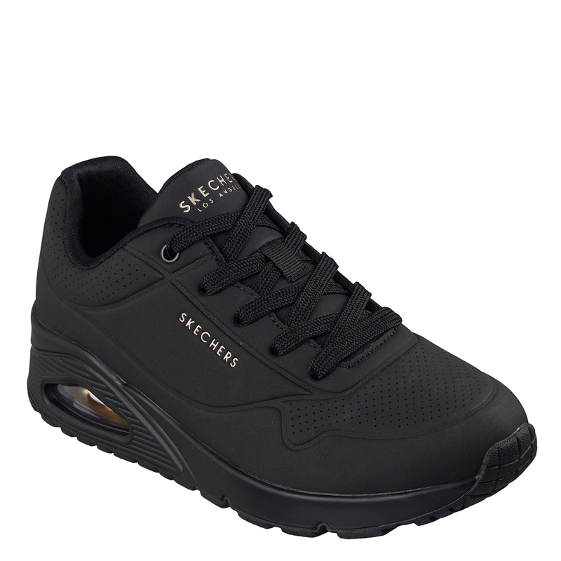 ZAPATILLAS MUJER SKECHERS ESCOLARES NEGRO UNO - 2