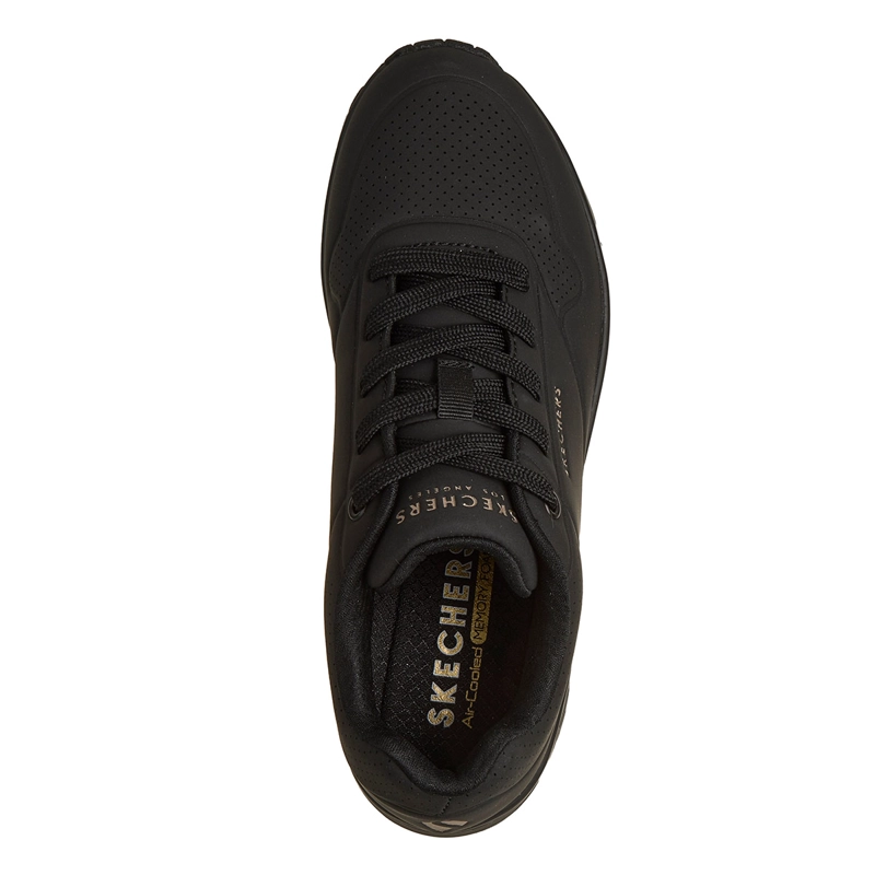 ZAPATILLAS MUJER SKECHERS ESCOLARES NEGRO UNO - 5