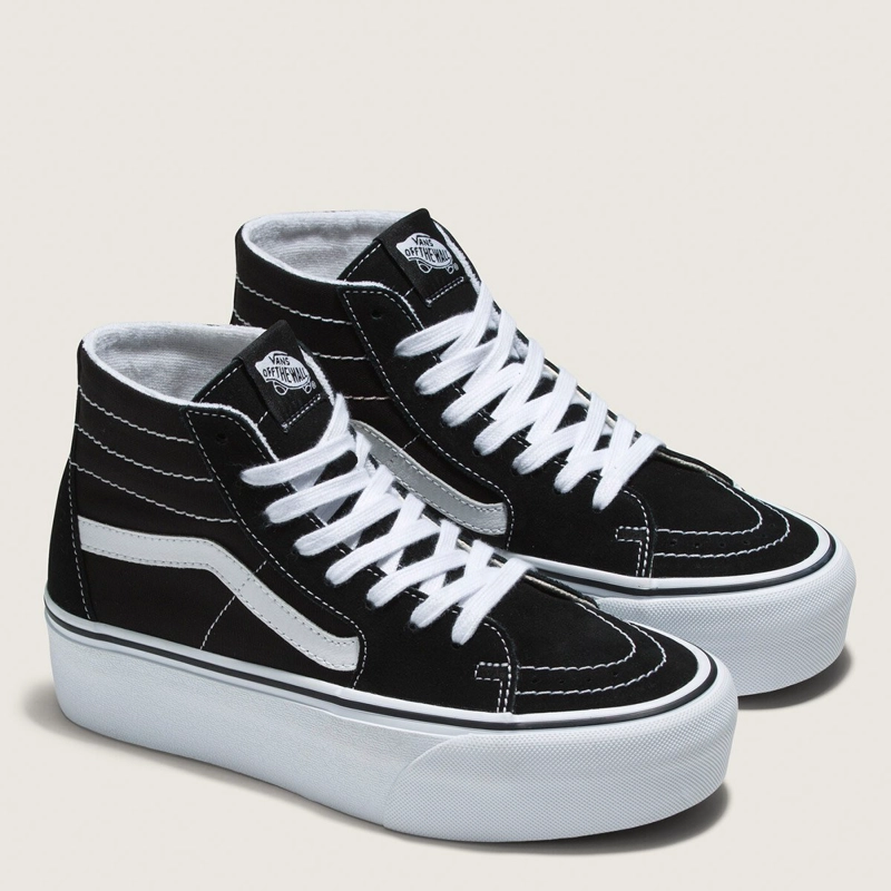 ZAPATILLAS MUJER VANS UBRANAS NEGRO UA SK8-HI TAPERED STACKFORM  - 2