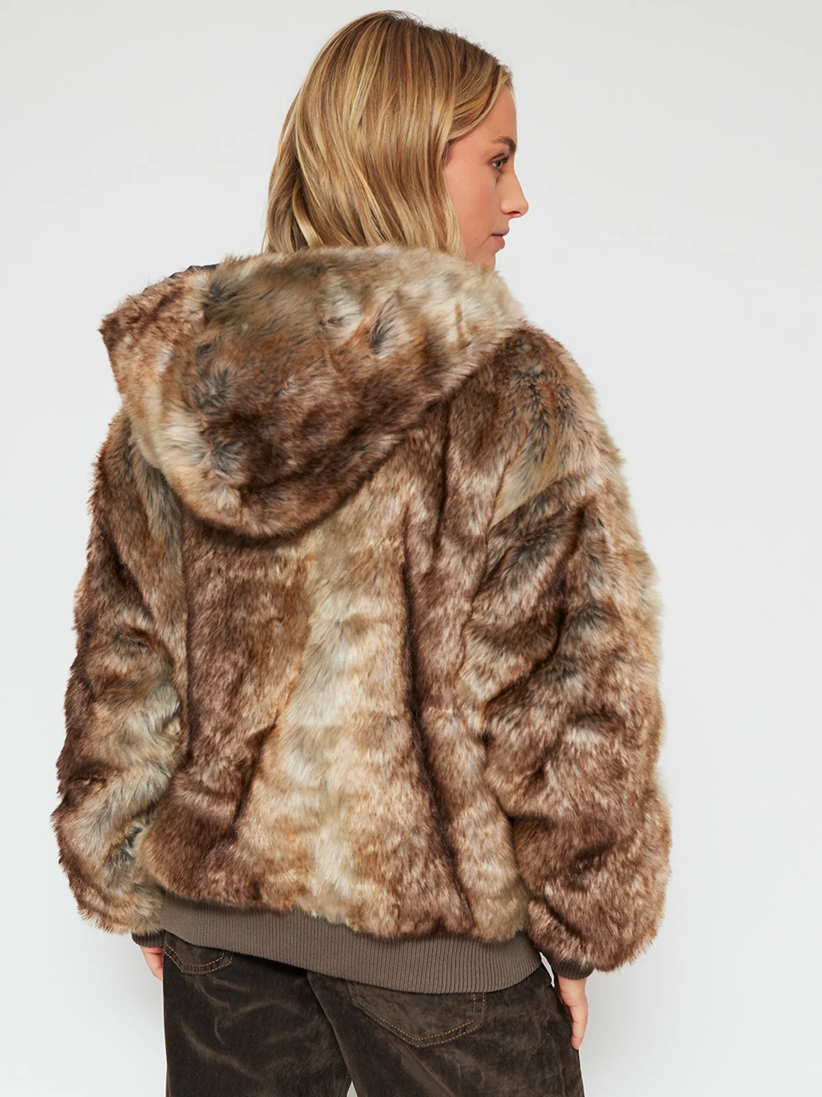 CHAQUETA MUJER INDEX CORTA PELUDA - 2