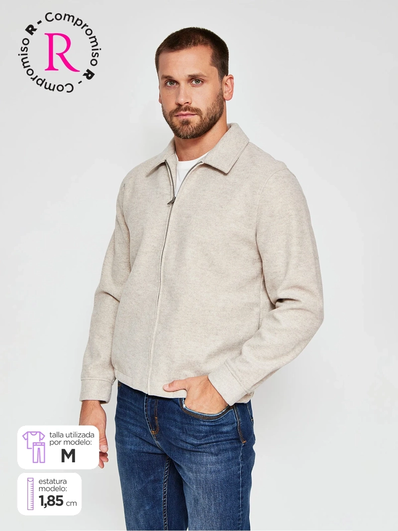 CHAQUETA HOMBRE MARQUIS LANA FULL ZIPPER - 1
