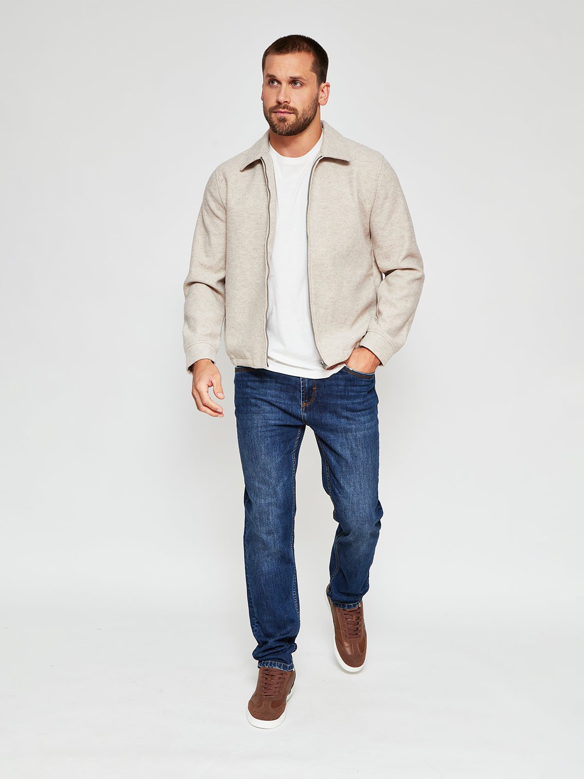 CHAQUETA HOMBRE MARQUIS LANA FULL ZIPPER - 4
