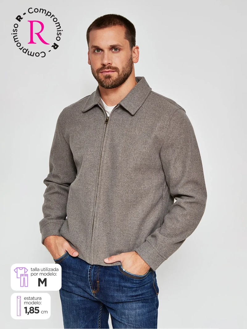 CHAQUETA HOMBRE MARQUIS LANA FULL ZIPPER - 1