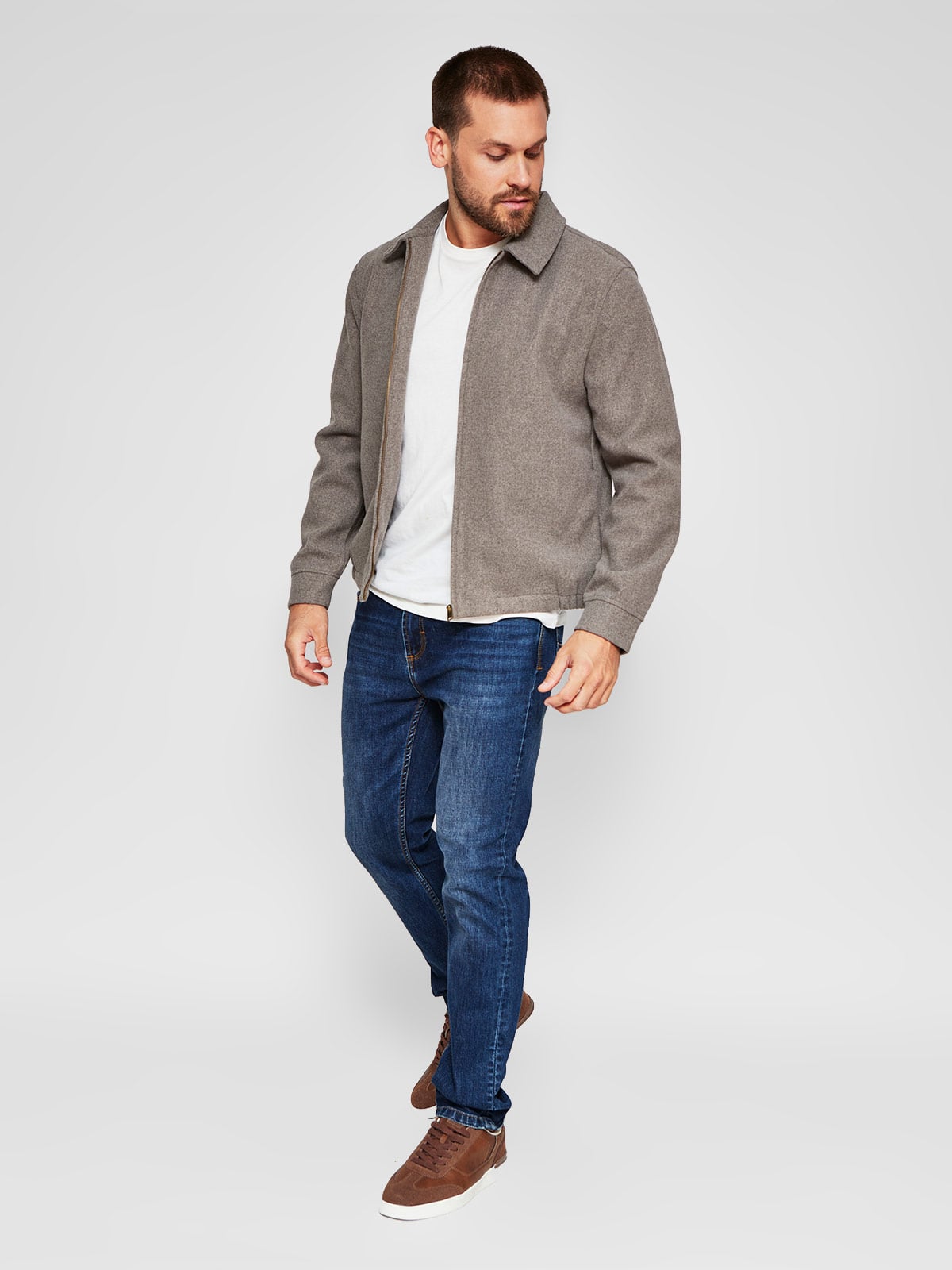 CHAQUETA HOMBRE MARQUIS LANA FULL ZIPPER - 4