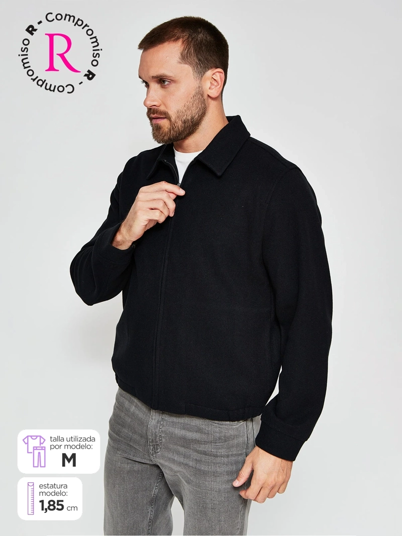 CHAQUETA HOMBRE MARQUIS LANA FULL ZIPPER - 1