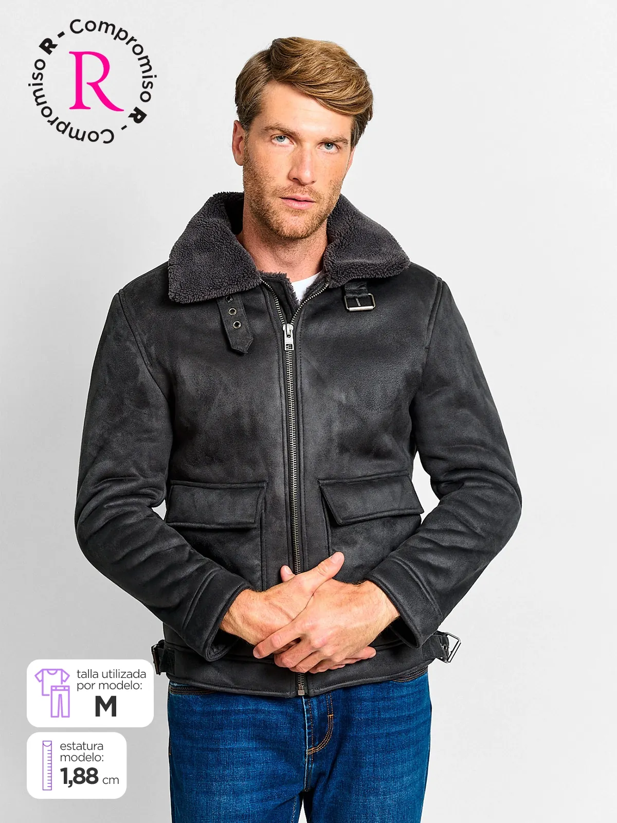 CHAQUETA HOMBRE MARQUIS SUEDE CHIPORRO - 1
