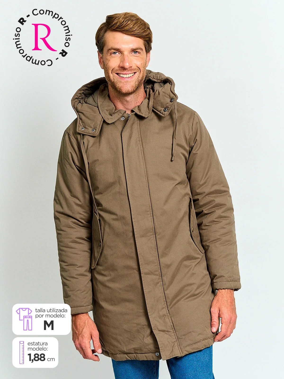 CHAQUETA HOMBRE MARQUIS ALGODÓN LARGA