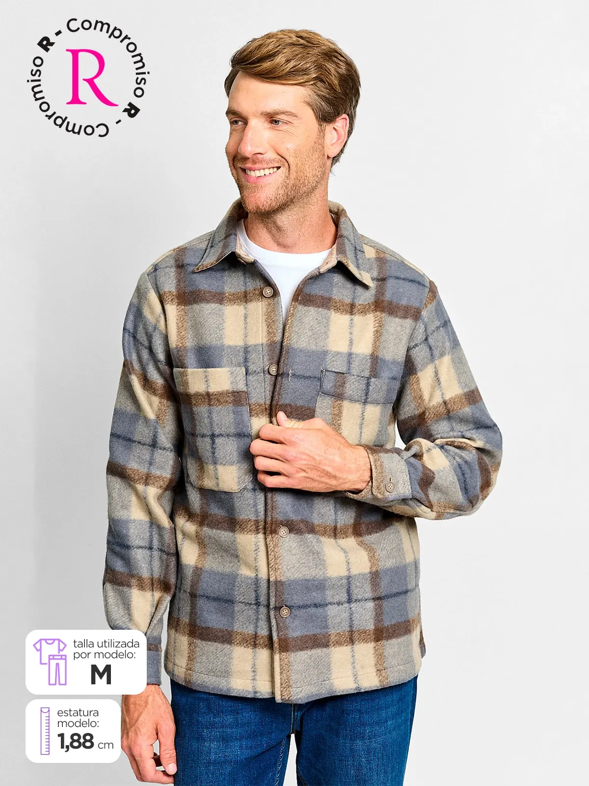 CHAQUETA HOMBRE MARQUIS CUADROS - 1