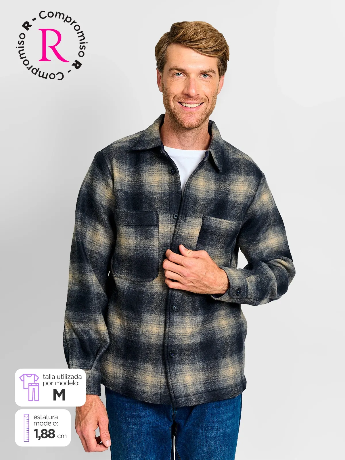 CHAQUETA HOMBRE MARQUIS CUADROS - 1