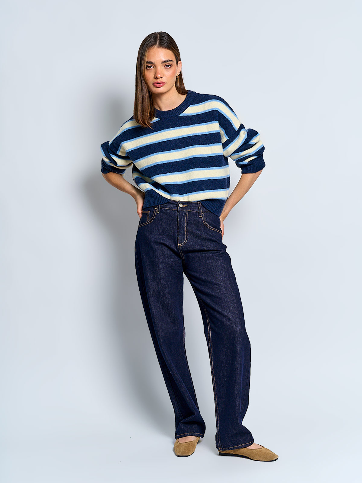 SWEATER MUJER INDEX MANGA LARGA OVERSIZE - 4