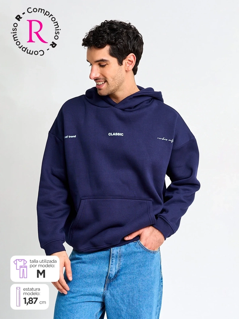 POLERÓN HOMBRE INDEX ALGODÓN HOODIE - 1