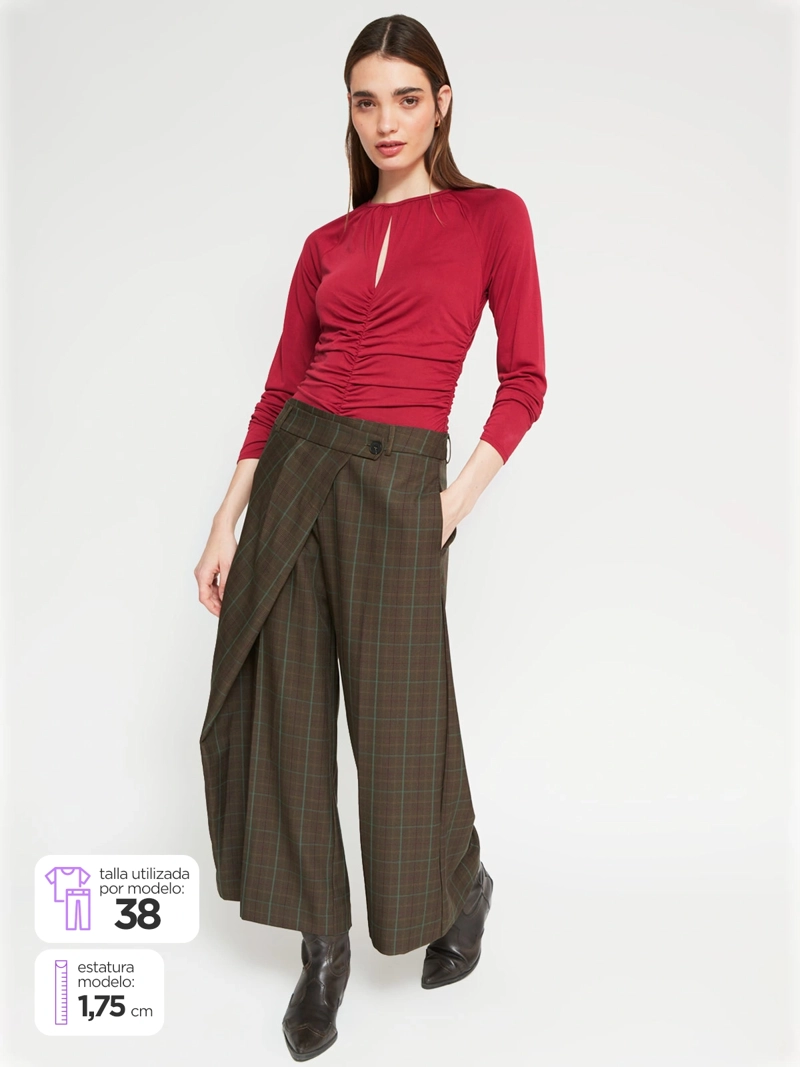 PANTALÓN MUJER BARBADOS CRUZADO CROPPED - 1