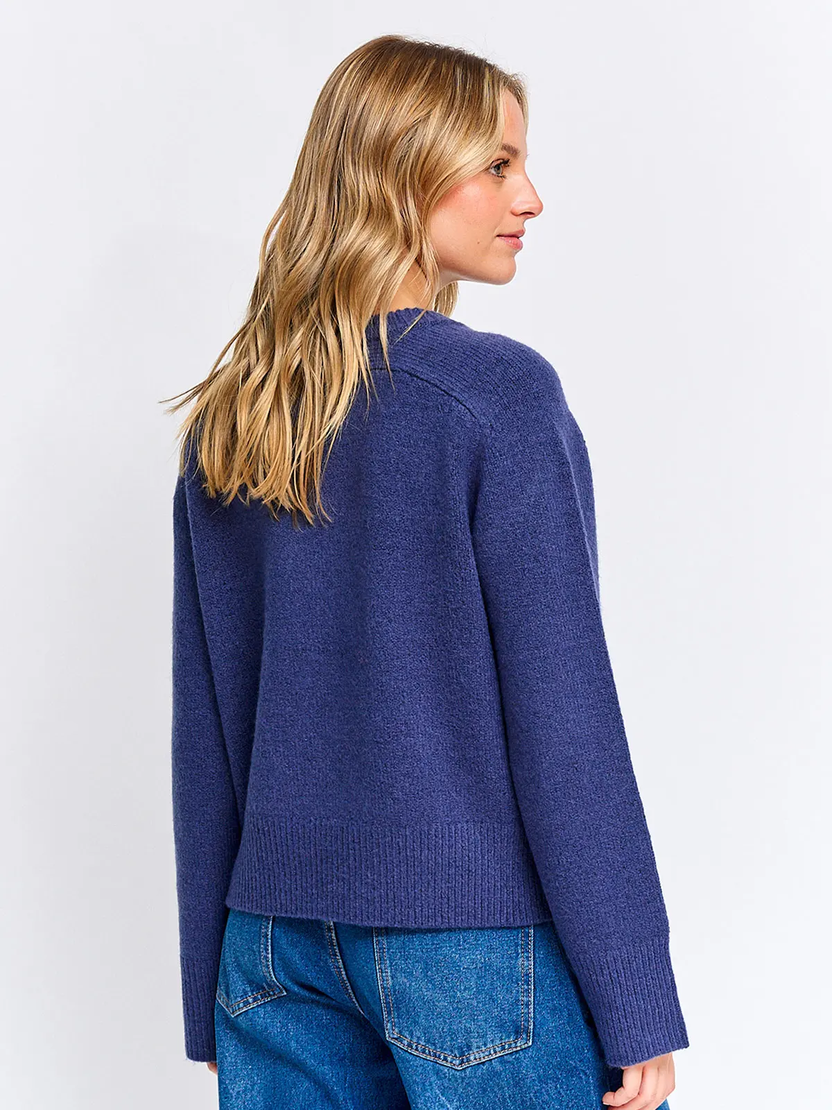 SWEATER MUJER INDEX MANGA LARGA CALADO - 2