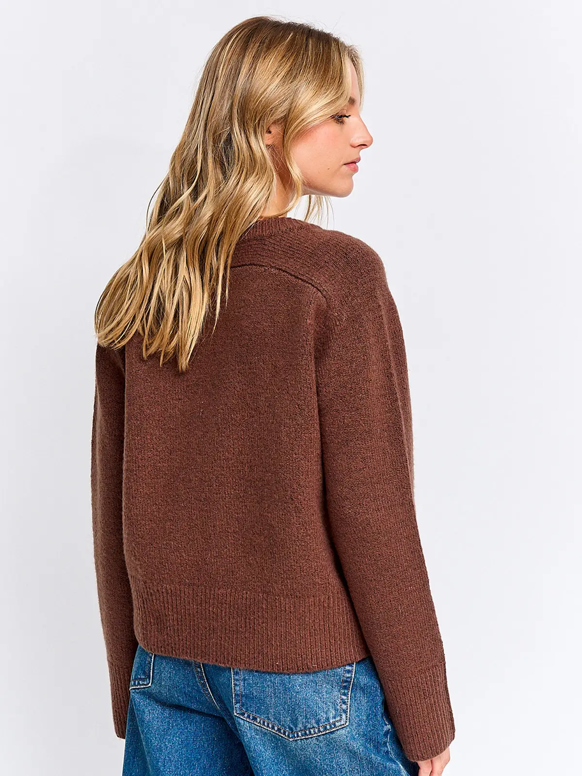 SWEATER MUJER INDEX MANGA LARGA CALADO - 2