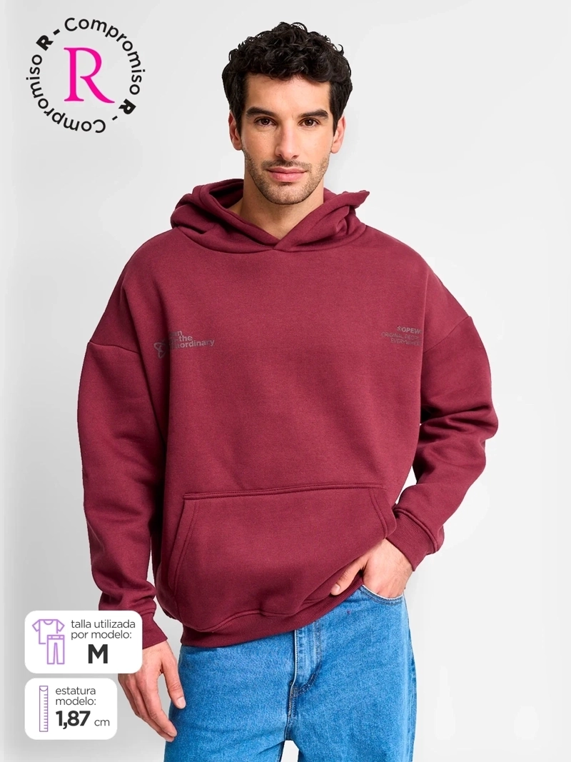 POLERÓN HOMBRE INDEX ALGODÓN HOODIE - 1