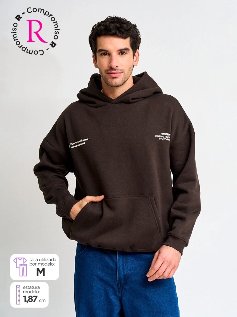POLERÓN HOMBRE INDEX ALGODÓN HOODIE - 1