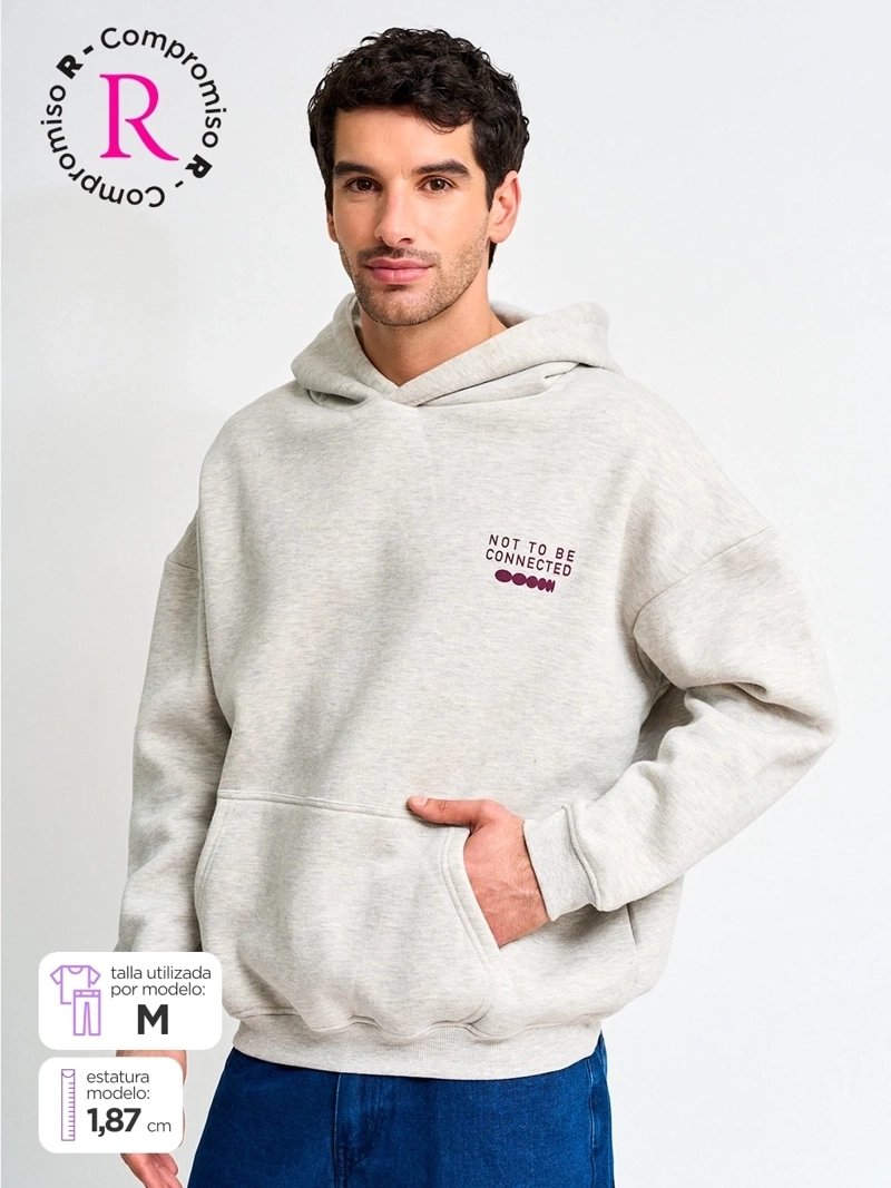 POLERÓN HOMBRE INDEX ALGODÓN HOODIE - 1