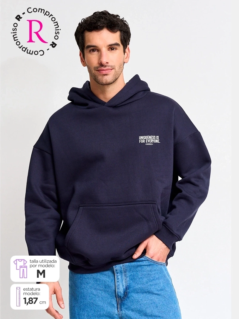 POLERÓN HOMBRE INDEX ALGODÓN HOODIE - 1