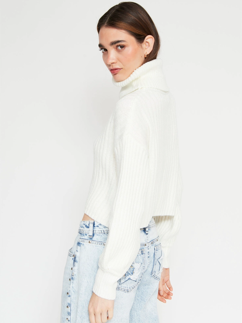 SWEATER MUJER INDEX CUELLO ALTO MANGA LARGA - 2