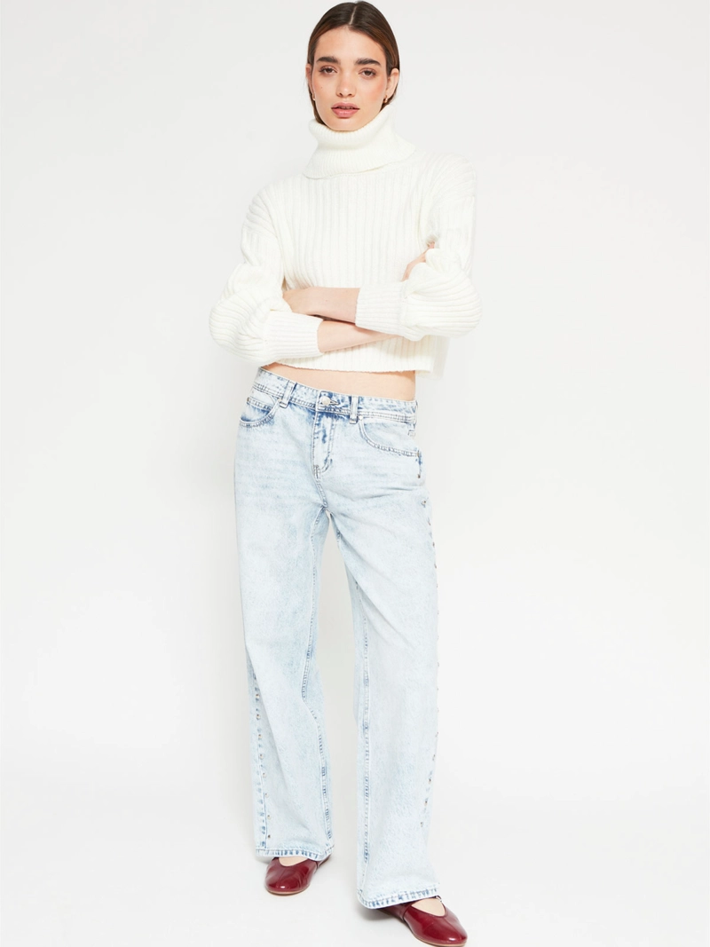 SWEATER MUJER INDEX CUELLO ALTO MANGA LARGA - 4