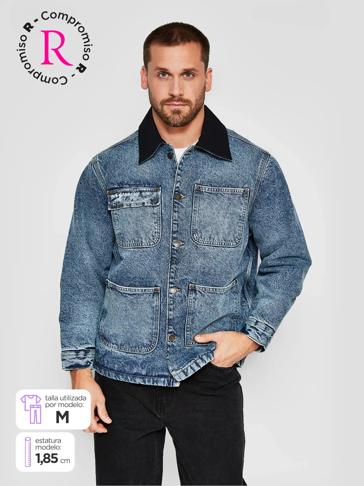 CHAQUETA HOMBRE INDEX DENIM - 1