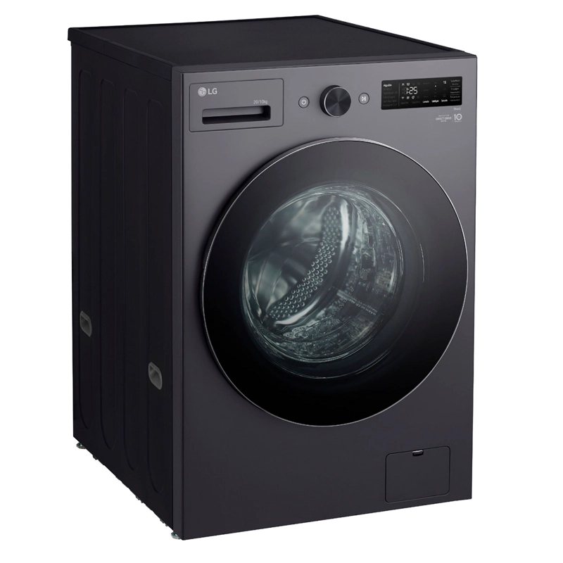 LAVADORA SECADORA CARGA FRONTAL LG WD20EGNTSPG 20KG 10KG NEGRO - 9