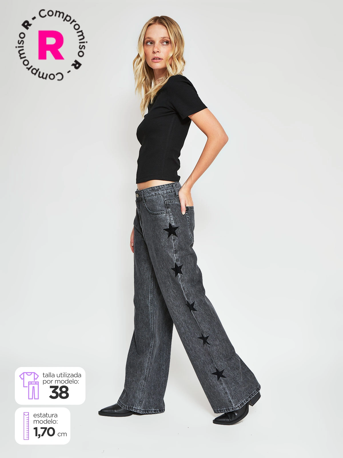 JEANS MUJER INDEX ALGODÓN  - 1