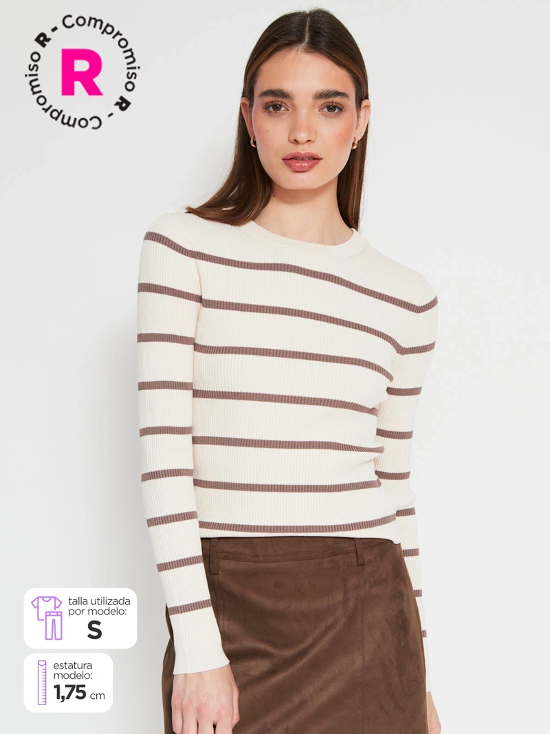 SWEATER MUJER INDEX CUELLO BOTE MANGA LARGA - 1