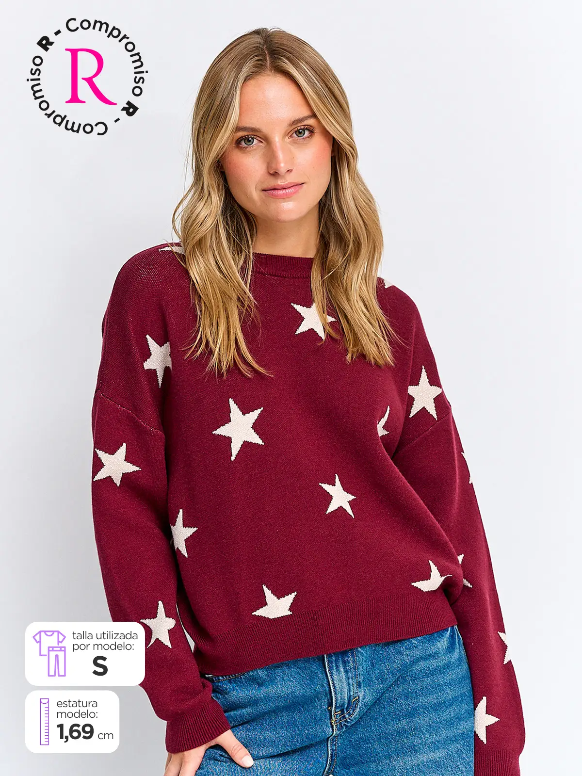 SWEATER MUJER INDEX MANGA LARGA DISEÑOS - 1