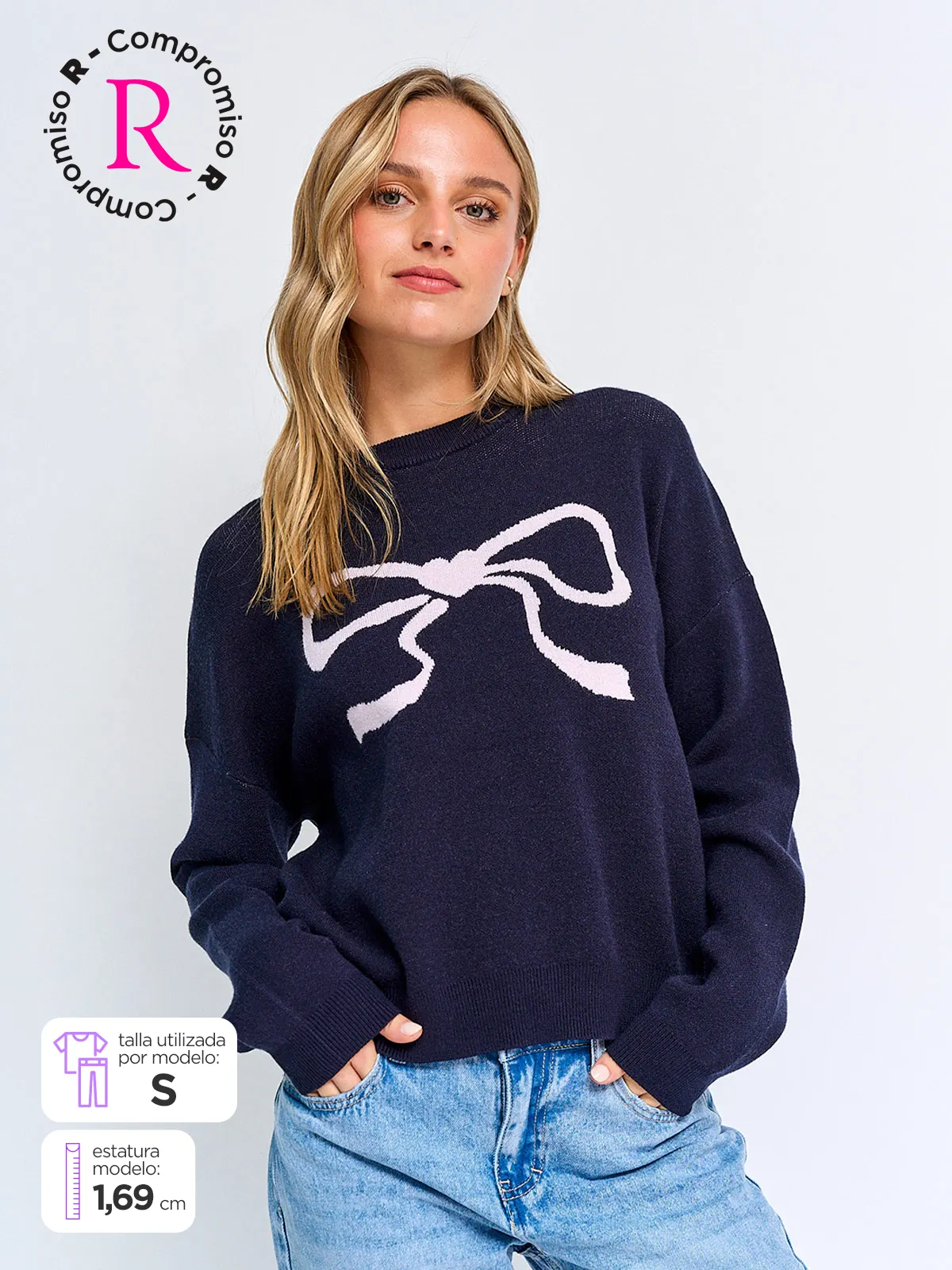 SWEATER MUJER INDEX MANGA LARGA DISEÑOS - 1