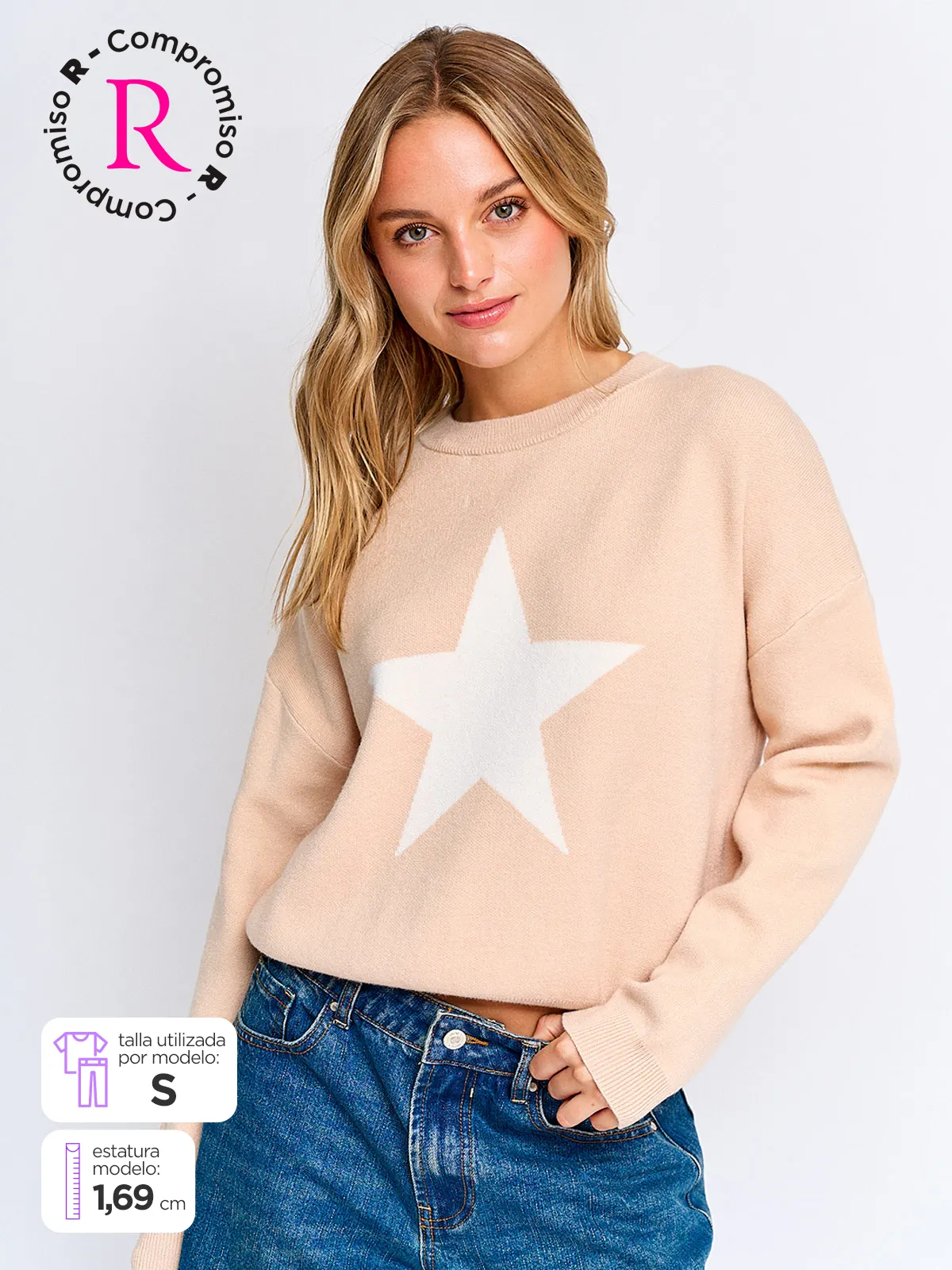 SWEATER MUJER INDEX MANGA LARGA DISEÑOS - 1