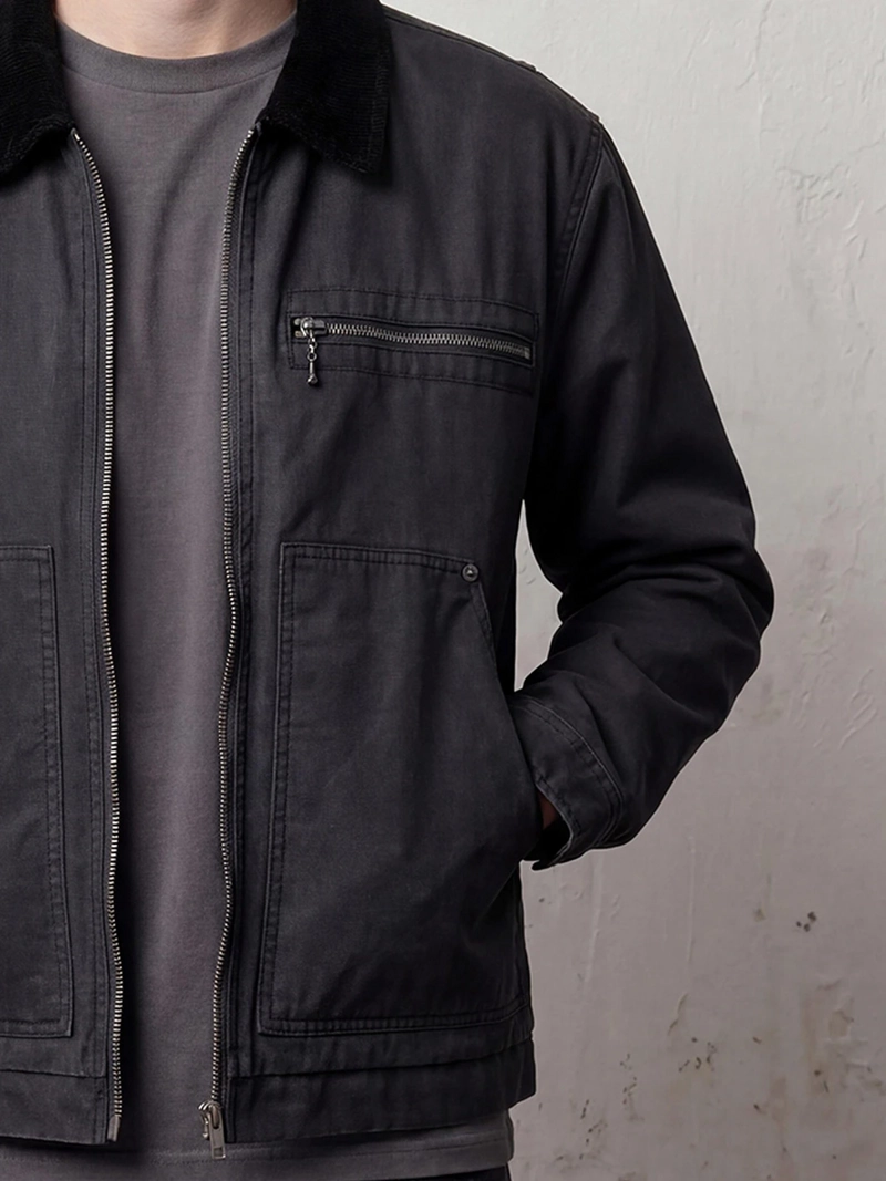 CHAQUETA HOMBRE INDEX ALGODÓN CUELLO COTELÉ - 3