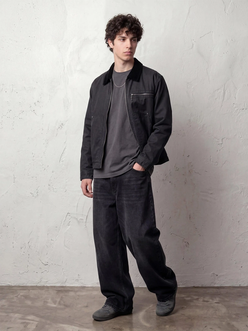 CHAQUETA HOMBRE INDEX ALGODÓN CUELLO COTELÉ - 4