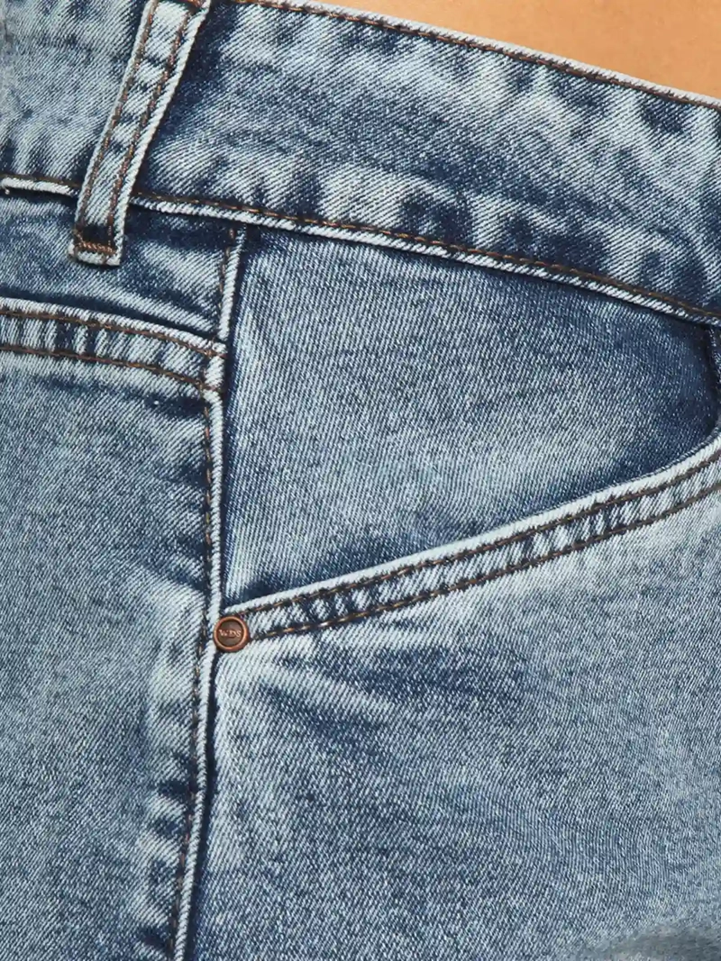 BERMUDA MUJER WADOS ALGODÓN TIRO ALTO DENIM - 7