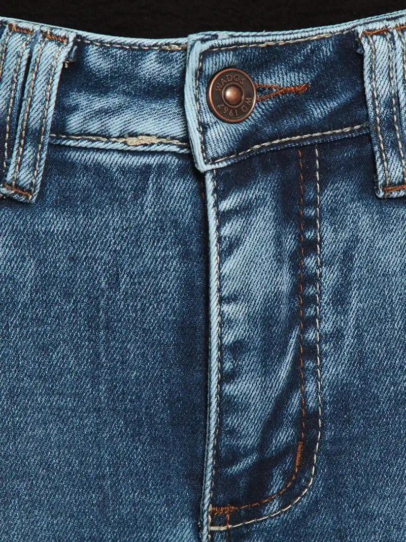 JEANS MUJER WADOS ALGODÓN WIDE LEG TIRO BAJO - 5