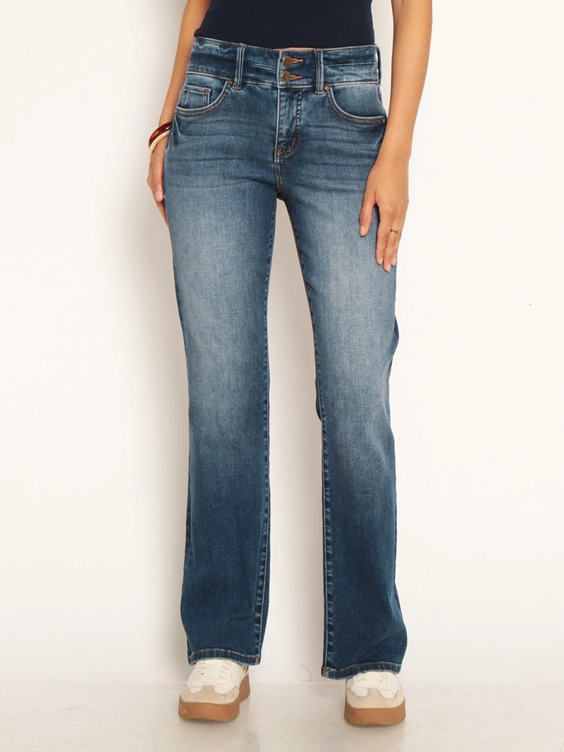 JEANS MUJER WADOS ALGODÓN RECTO TIRO ALTO - 2