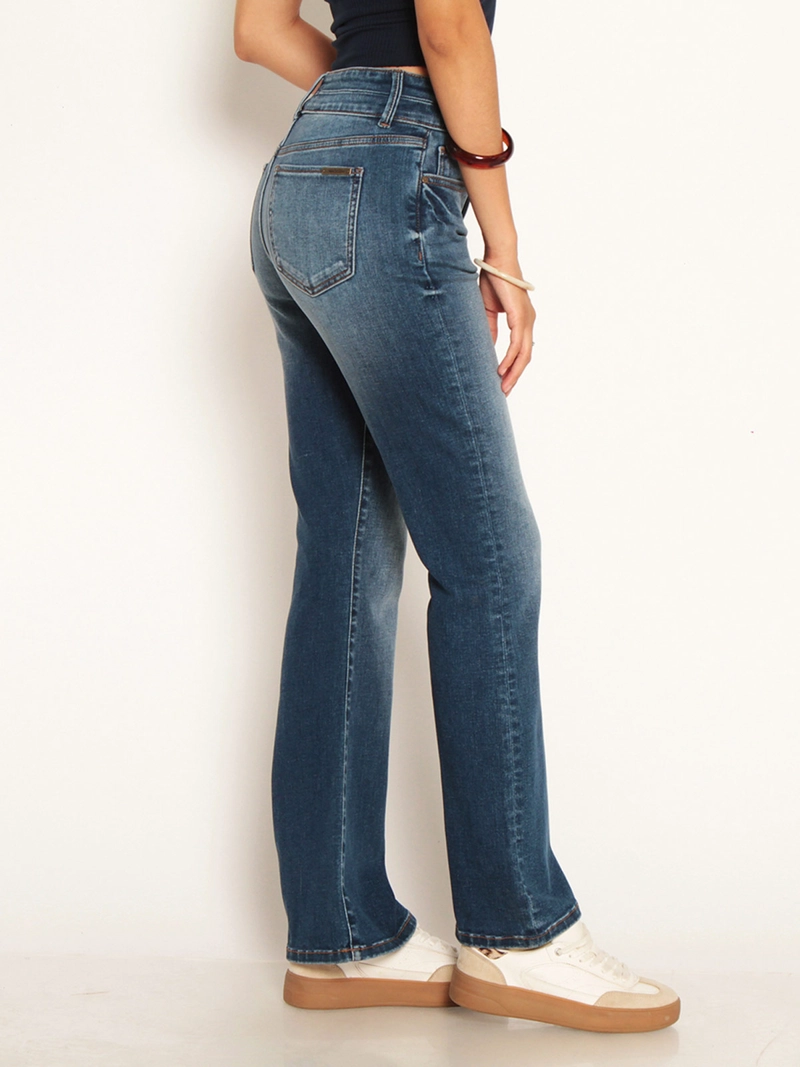 JEANS MUJER WADOS ALGODÓN RECTO TIRO ALTO - 4