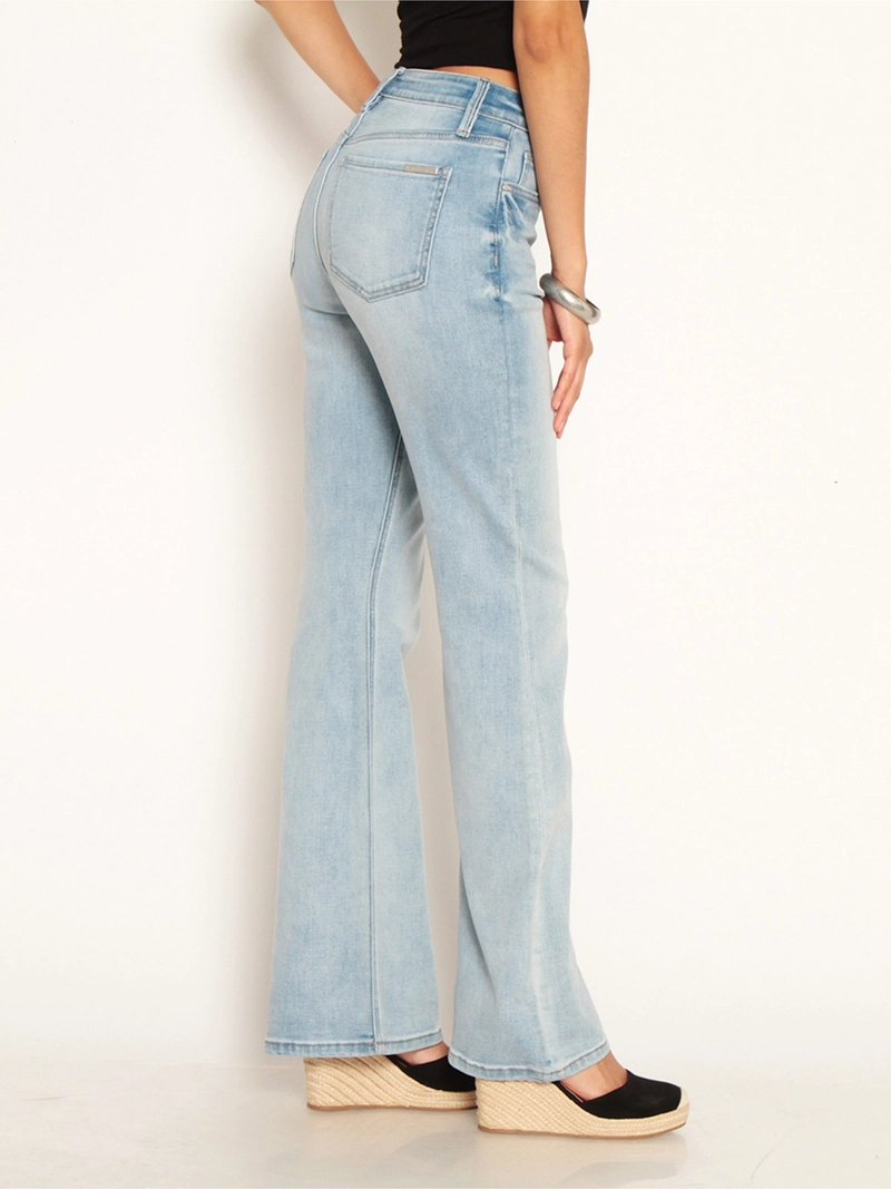 JEANS MUJER WADOS ALGODÓN FLARE TIRO ALTO - 4