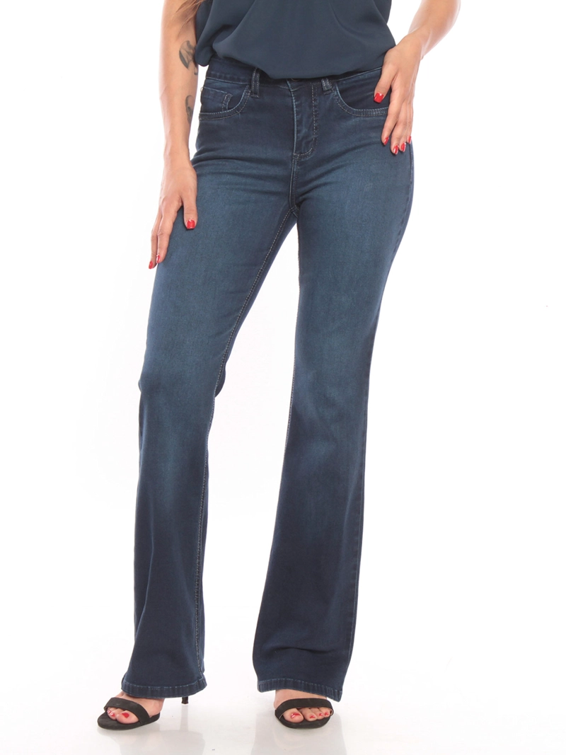 JEANS MUJER WADOS ALGODÓN RECTO TIRO MEDIO - 2