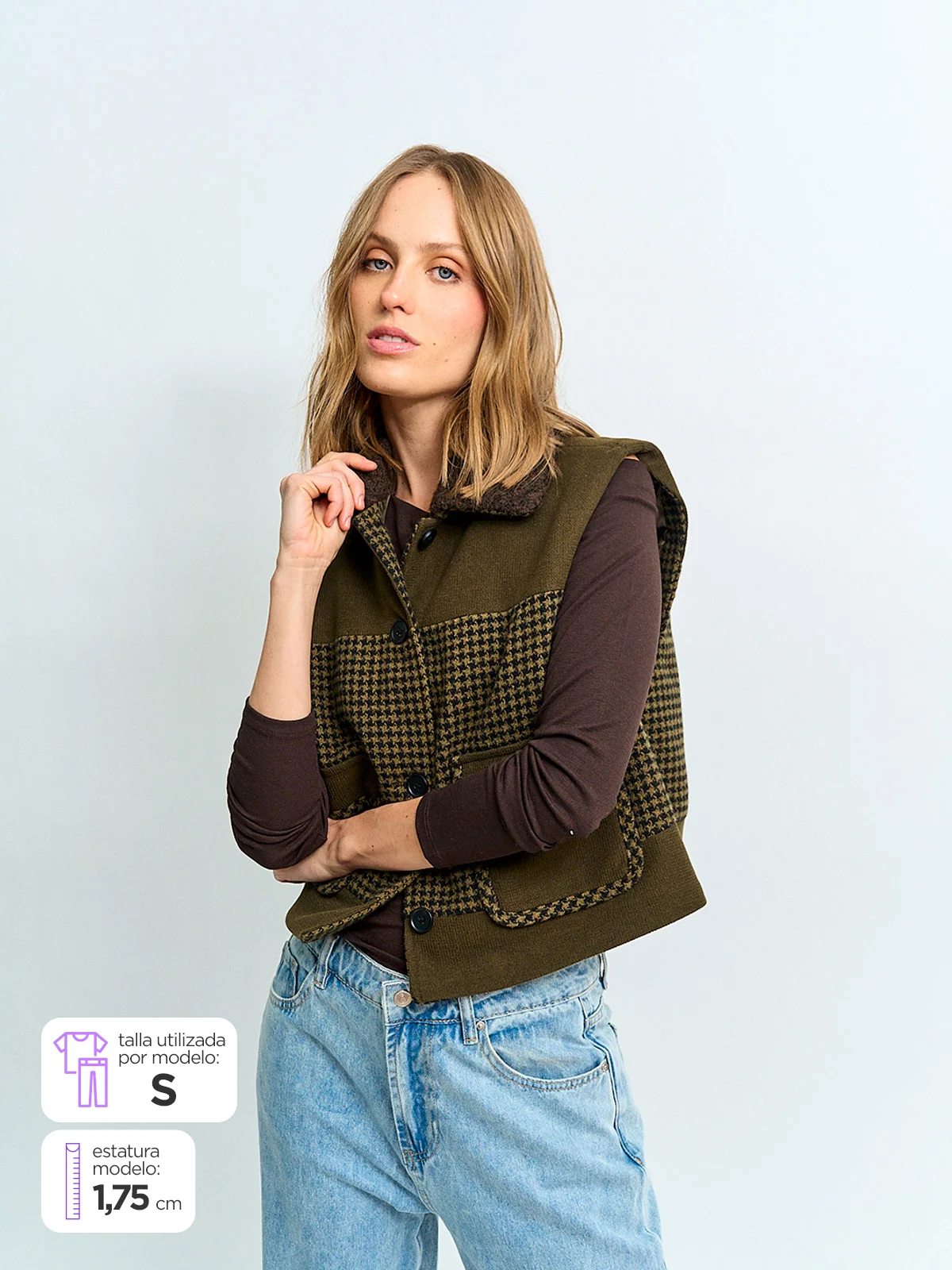 CHAQUETA MUJER BARBADOS SIN MANGAS - 1
