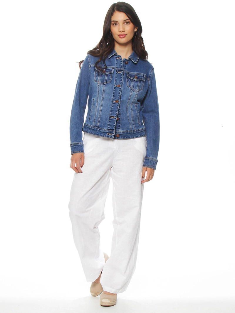 CHAQUETA MUJER WADOS ALGODÓN MANGA LARGA ABOTONADA DENIM - 2