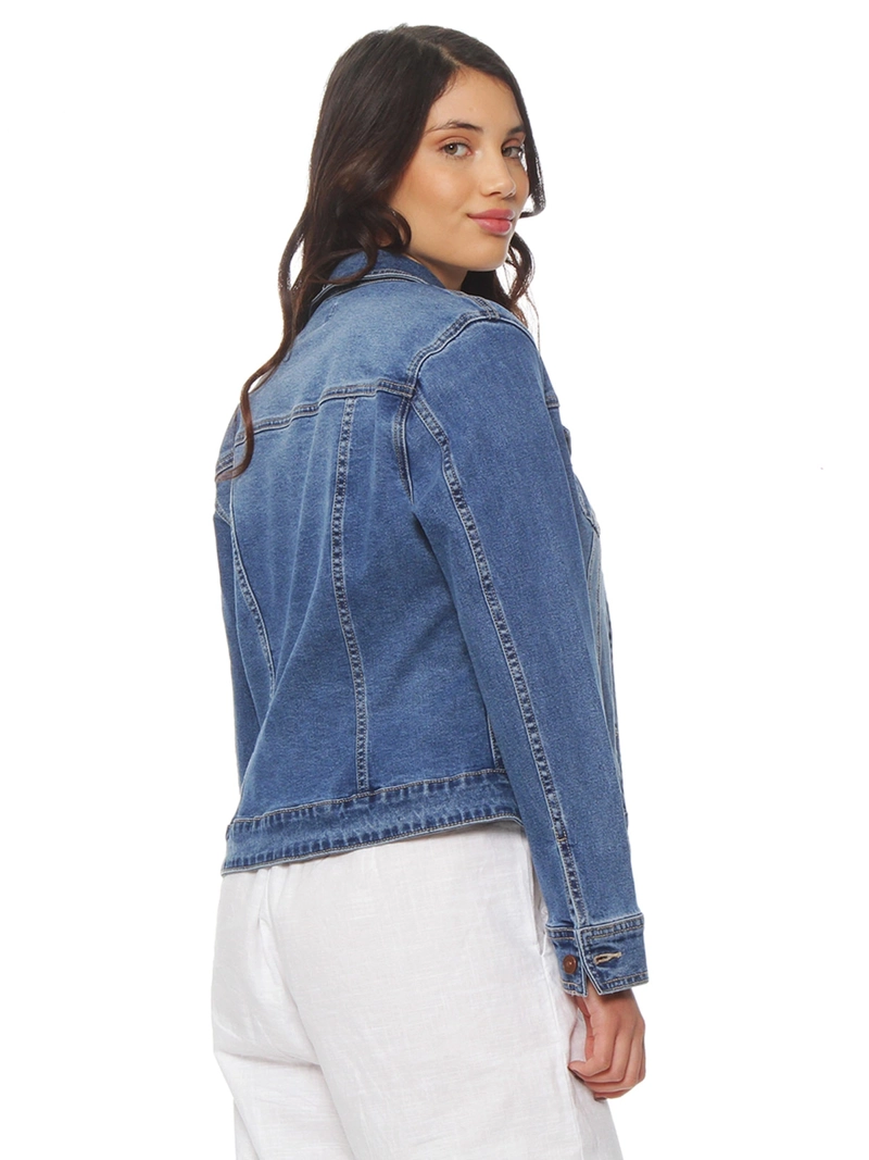CHAQUETA MUJER WADOS ALGODÓN MANGA LARGA ABOTONADA DENIM - 5