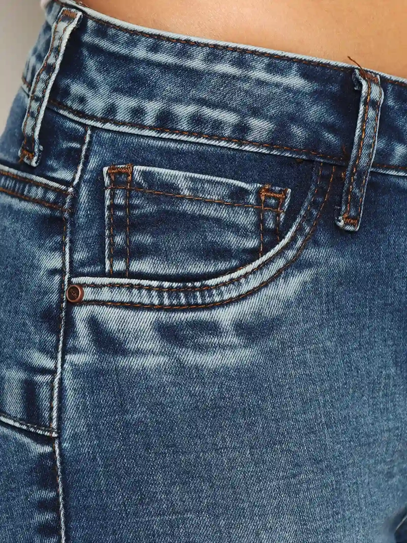 JEANS MUJER WADOS ALGODÓN TIRO BAJO FLARE - 7